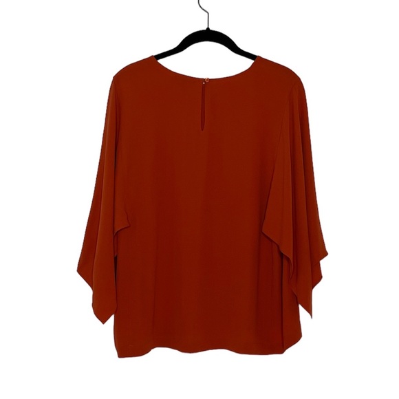 EILEEN FISHER 100% Silk Cape Sleeve Blouse - Picture 7 of 12